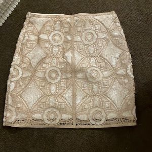 Express Sequin Mini Skirt